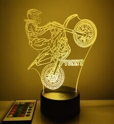 Lampe moto cross personnalisable