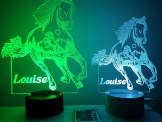 lampe cheval et décor personnalisable