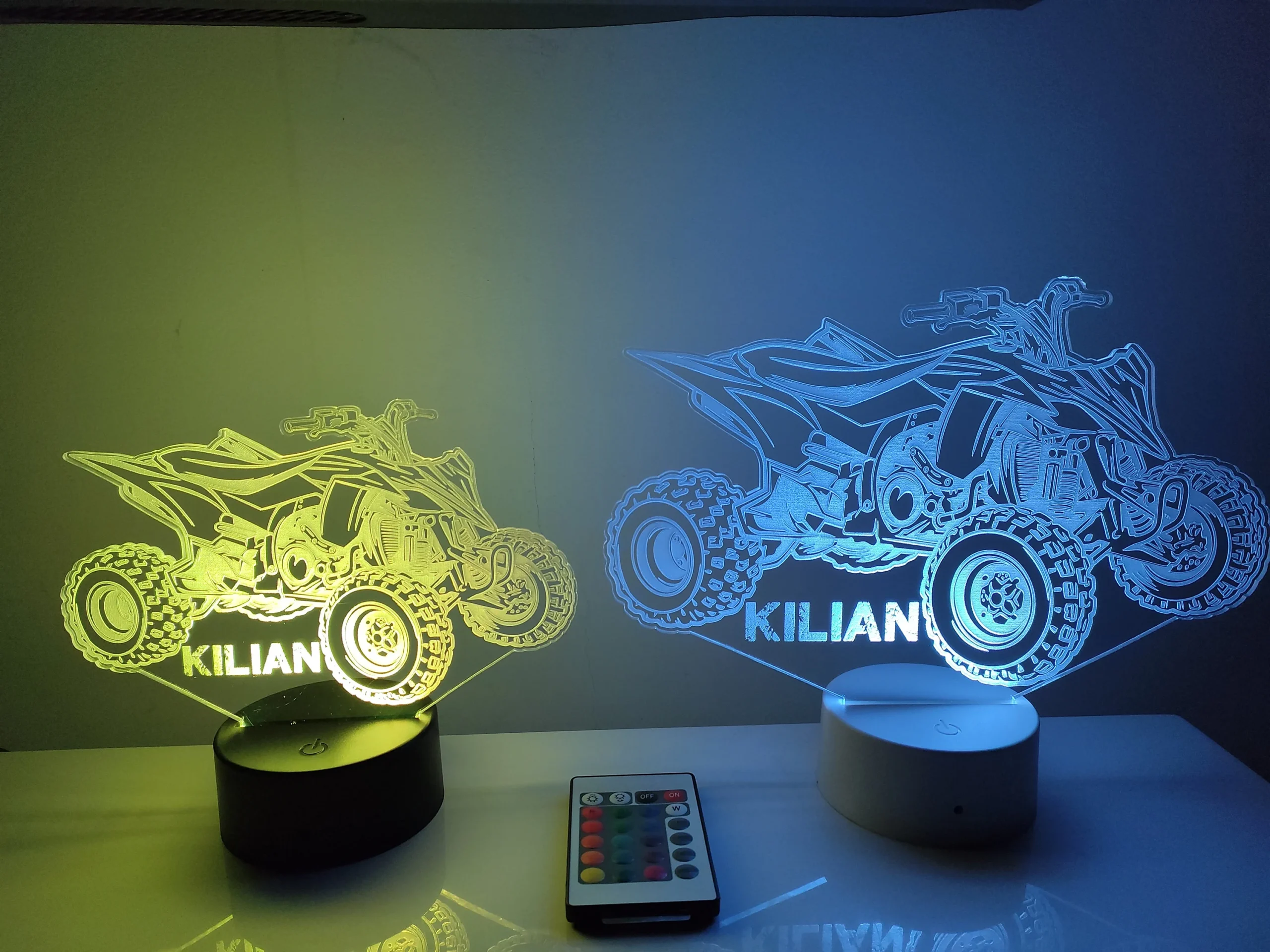 Lampe Quad raptor personnalisable