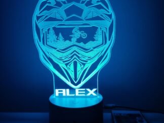 Lampe casque moto cross